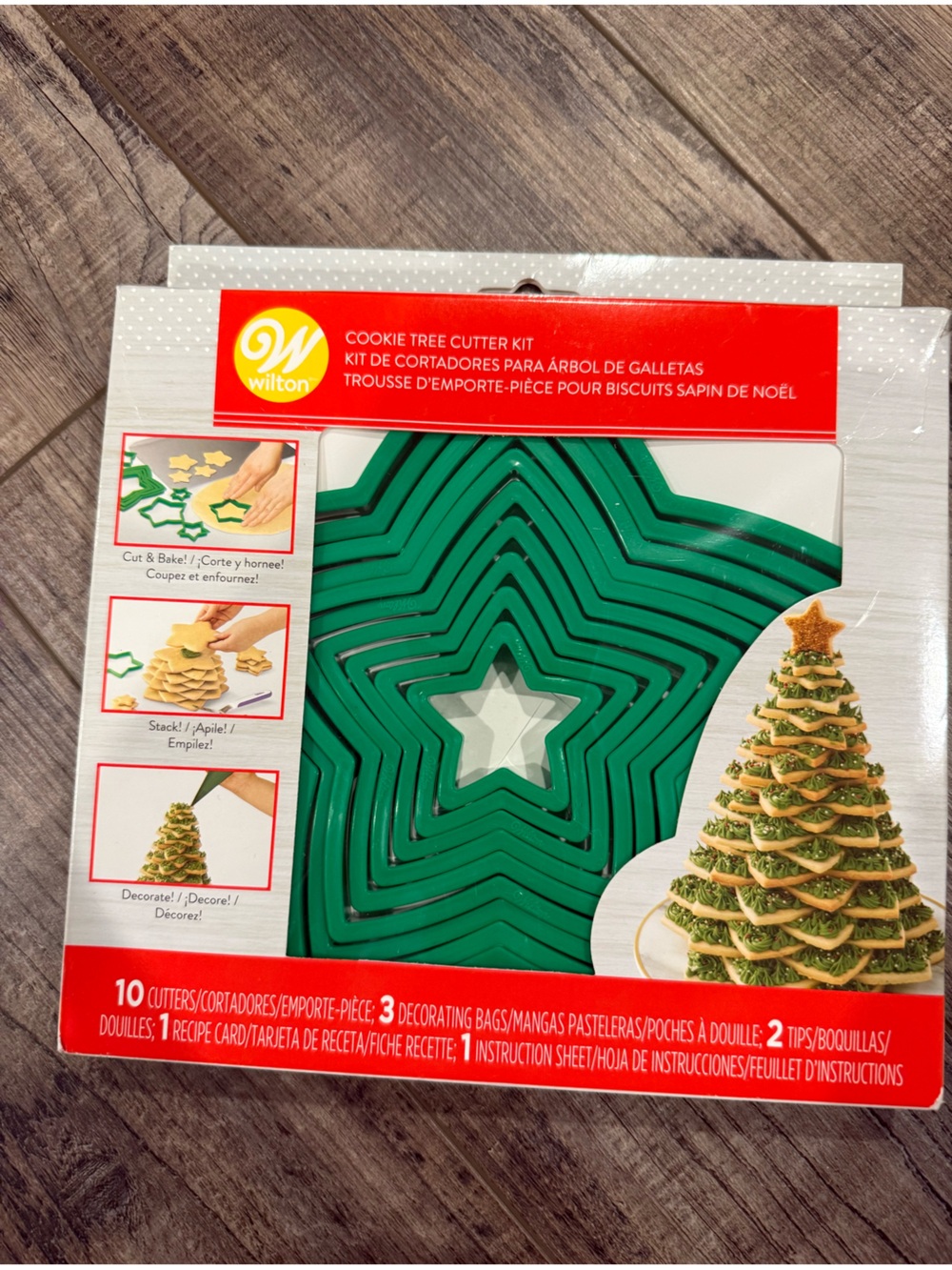 Wilton Green Star Cookie Cutter Nesting Set